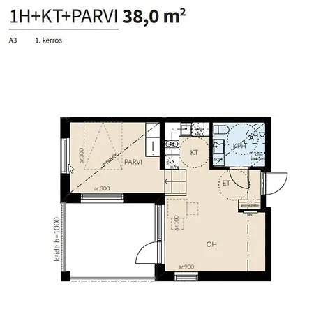 شقة Keskusta Uusi Kalustettu Kaksio. كوبيو